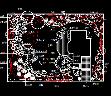 小庭院园林设计图免费下载 - 园林绿化及施工 - 土木工程网